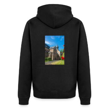 Pfarrkirche St. Peter und Paul Goslar - Unisex Premium Bio Zip Hoodie - Schwarz - Hinten - Nico (187cm)