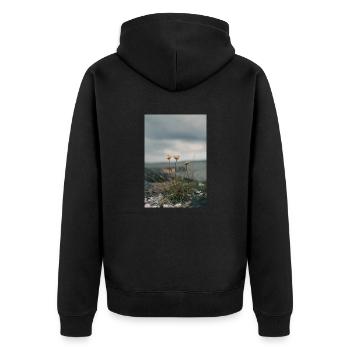 océan - Veste à capuche bio Premium Unisexe - noir - Dos - Nico (187cm)