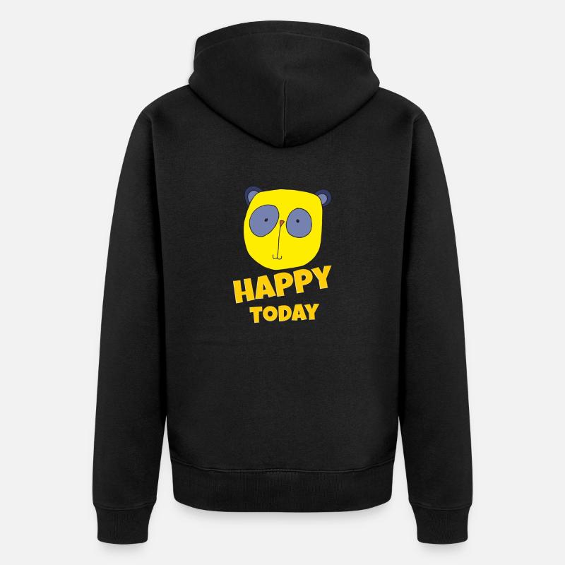 Koala heureux aujourd’hui - Veste à capuche bio Premium Unisexe - noir