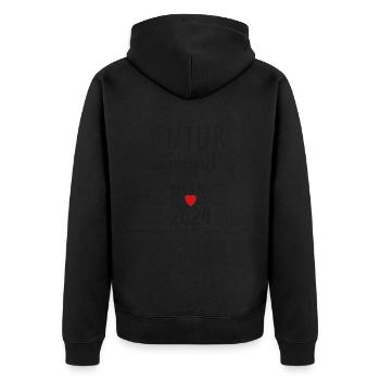 Futur grand père - 2024 - Veste à capuche bio Premium Unisexe - noir - Dos - Nico (187cm)