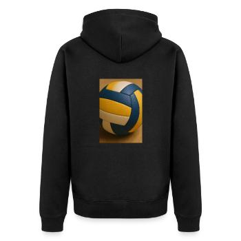 Sport - Volley-ball - Veste à capuche bio Premium Unisexe - noir - Dos - Nico (187cm)