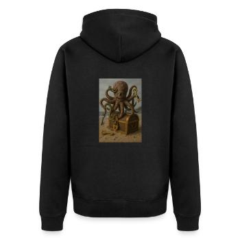 Calmar - Veste à capuche bio Premium Unisexe - noir - Dos - Nico (187cm)