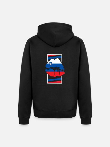 Slovenia - Unisex Premium Organic Zip Hoodie - black