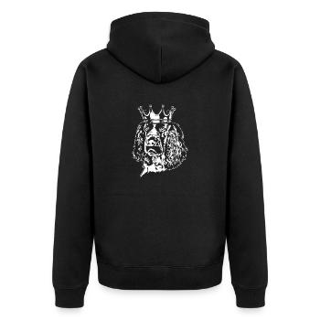 English Springer Spaniel Krone Dogs Dog Wilsigns - Unisex Premium Organic Zip Hoodie - black - Back - Nico (187cm)
