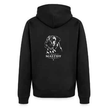 Mastiff Mom Dog Dog Wilsigns - Unisex Premium Organic Zip Hoodie - black - Back - Nico (187cm)