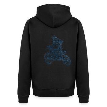 Supermotard Freestyle Motocross Motocross Dirt Biker - Veste à capuche bio Premium Unisexe - noir - Dos - Nico (187cm)
