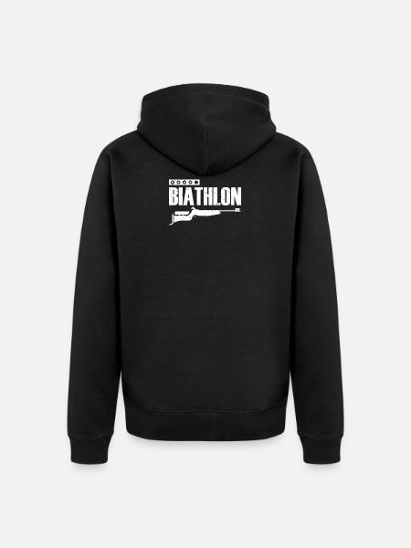 biathlon - Veste à capuche bio Premium Unisexe - noir