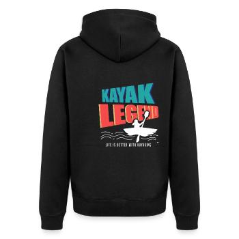 Kayak Legend Canoë-kayak Sports nautiques - Veste à capuche bio Premium Unisexe - noir - Dos - Nico (187cm)