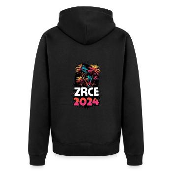 Zrce 2024 Voyage de vacances coloré - Veste à capuche bio Premium Unisexe - noir - Dos - Nico (187cm)
