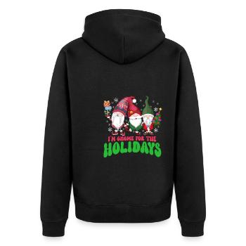 Gnomes de jardin Gnome Amant Drôle de Gnome Jardinage - Veste à capuche bio Premium Unisexe - noir - Dos - Nico (187cm)