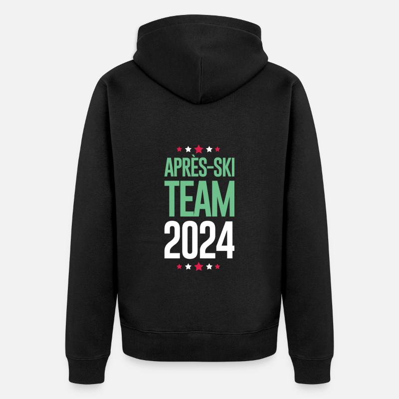 Vacances après-ski 2024 - Veste à capuche bio Premium Unisexe - noir