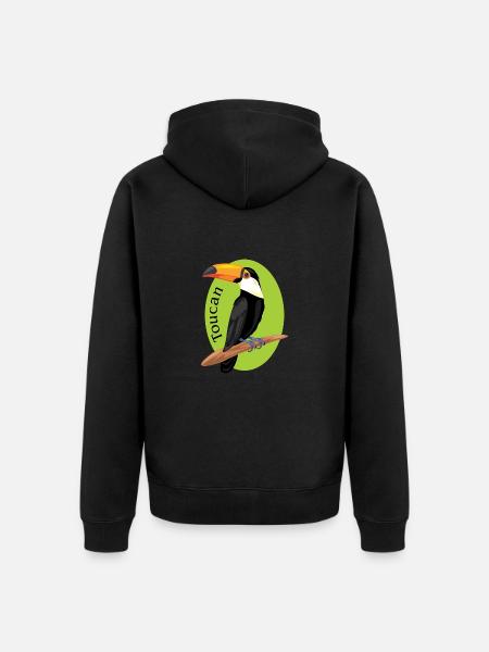 Toucan - Veste à capuche bio Premium Unisexe - noir