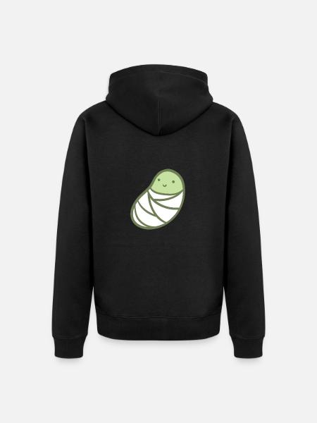 Sweet bean - Unisex Premium Organic Zip Hoodie - black