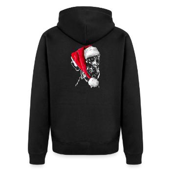 Bonnet de Noël GIANT SCHNAUZER Les chiens de Wilsign - Veste à capuche bio Premium Unisexe - noir - Dos - Nico (187cm)