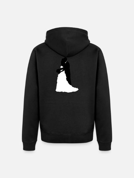 brautpaar 22 - Unisex Premium Bio Zip Hoodie - Schwarz