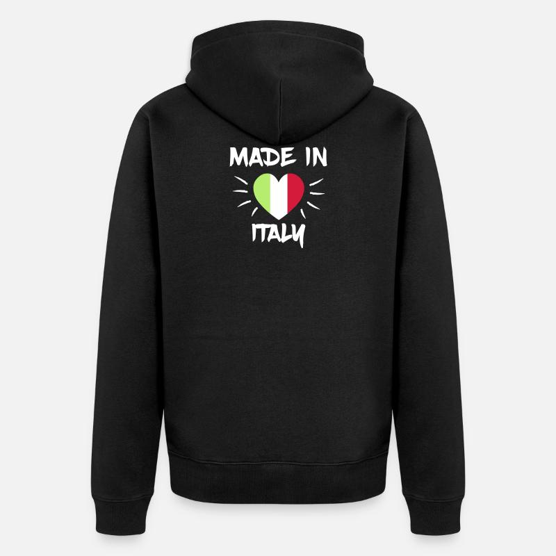 Italie - Veste à capuche bio Premium Unisexe - noir