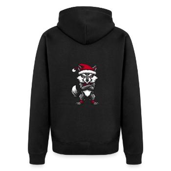 Loup Noël - Veste à capuche bio Premium Unisexe - noir - Dos - Nico (187cm)