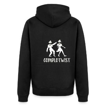 complotwist - Veste à capuche bio Premium Unisexe - noir - Dos - Nico (187cm)