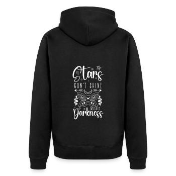 Capteur de rêves Motivation Rêves - Veste à capuche bio Premium Unisexe - noir - Dos - Nico (187cm)