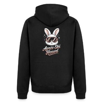 Après-ski bunny hut fun Skier ski bunny - Veste à capuche bio Premium Unisexe - noir - Dos - Nico (187cm)
