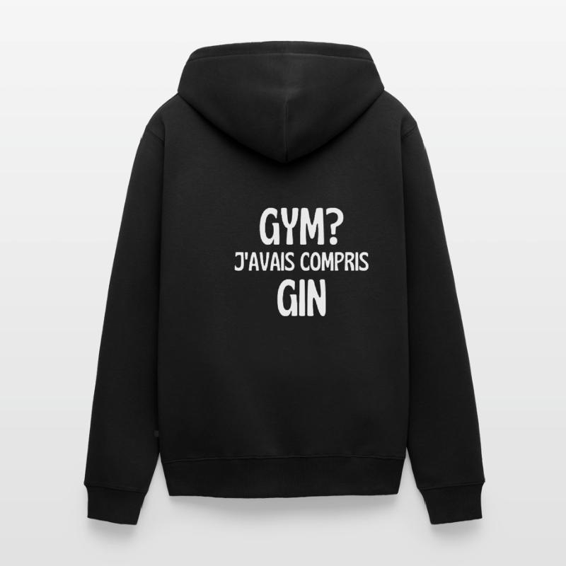 j'avais compris gin Veste à capuche bio Premium Unisexe
