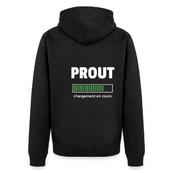 prout chargement en cours - Veste à capuche bio Premium Unisexe - noir - Dos - Nico (187cm)