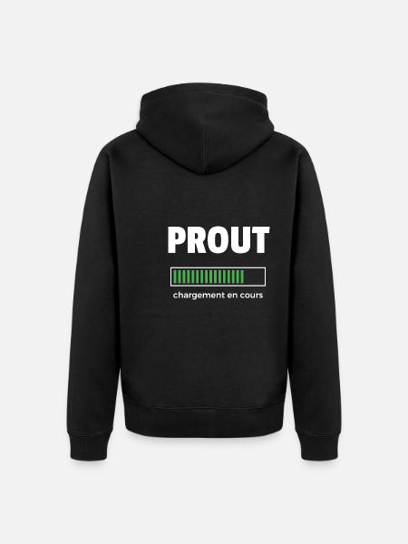 prout chargement en cours - Veste à capuche bio Premium Unisexe - noir