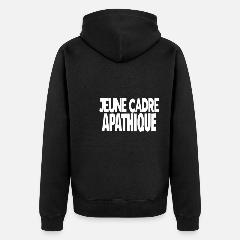 jeune cadre apathique - Veste à capuche bio Premium Unisexe - noir