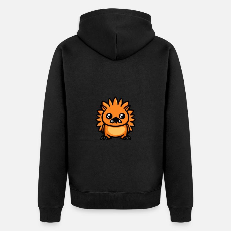 Hérisson Halloween Animal - Veste à capuche bio Premium Unisexe - noir