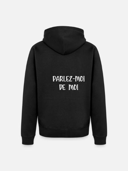 parlez-moi de moi - Veste à capuche bio Premium Unisexe - noir