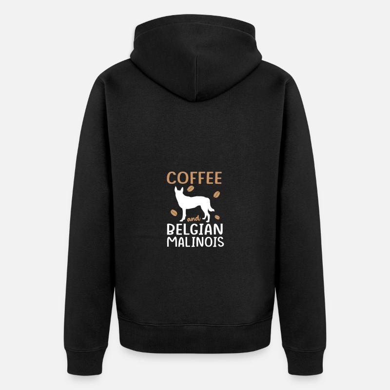 Malinois belge - Veste à capuche bio Premium Unisexe - noir