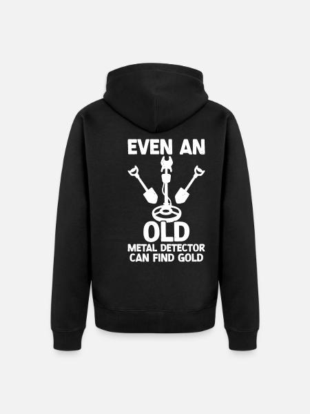 Metalldetektor - Unisex Premium Bio Zip Hoodie - Schwarz