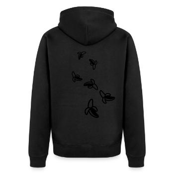 Icône banane - Veste à capuche bio Premium Unisexe - noir - Dos - Nico (187cm)