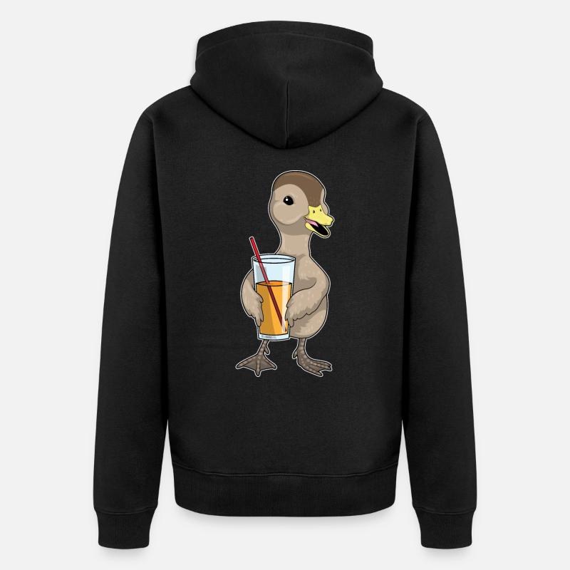 Jus de canard - Veste à capuche bio Premium Unisexe - noir