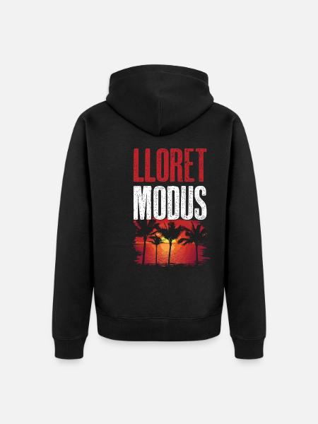 Lloret de Mar mode - Unisex Premium Organic Zip Hoodie - black