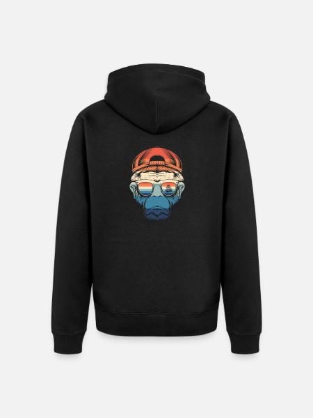 Keep moving forward - Unisex Premium Organic Zip Hoodie - black