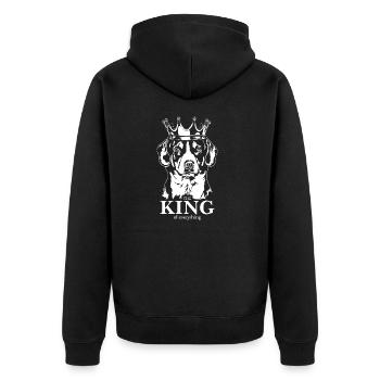 Entlebucher Mountain Dog Roi de tout Wilsigns - Veste à capuche bio Premium Unisexe - noir - Dos - Nico (187cm)