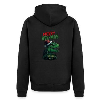 Joyeux Rex-Mas - Veste à capuche bio Premium Unisexe - noir - Dos - Nico (187cm)
