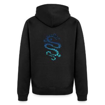 Dragon tatto - Veste à capuche bio Premium Unisexe - noir - Dos - Nico (187cm)