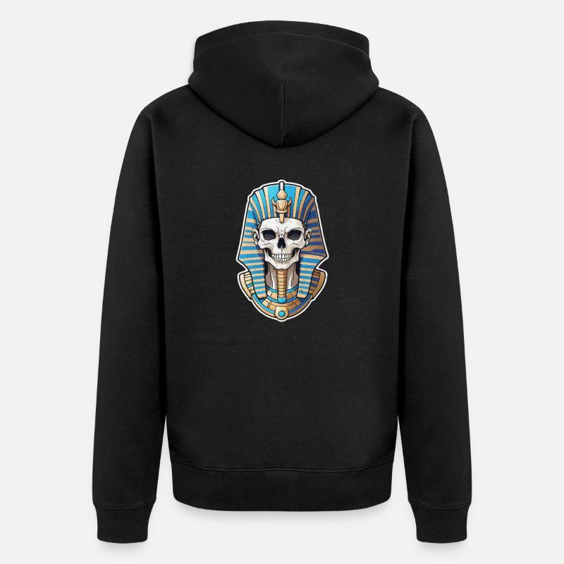 pharaon- momie - egypte - Veste à capuche bio Premium Unisexe - noir