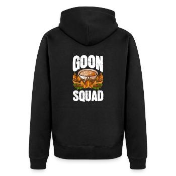 Krabben Rangoon Crab Rangoon - Unisex Premium Organic Zip Hoodie - black - Back - Nico (187cm)