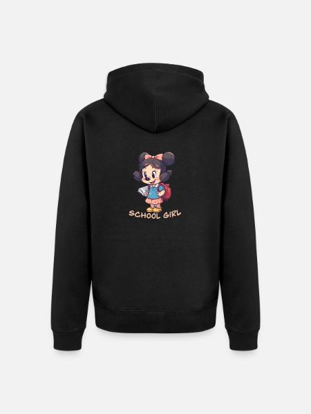Écolière - Veste à capuche bio Premium Unisexe - noir