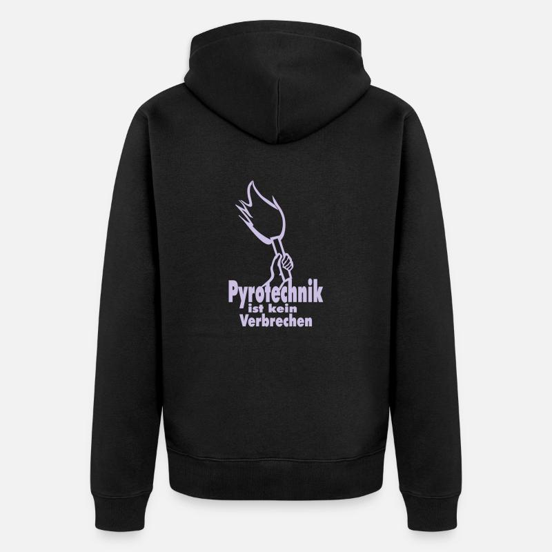 pyrotechnie - Veste à capuche bio Premium Unisexe - noir