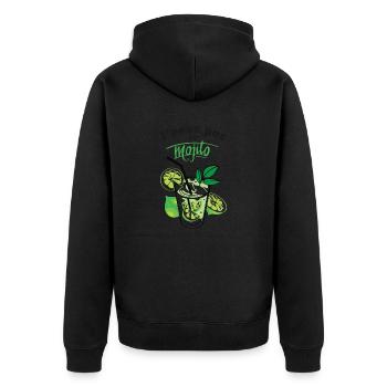 j'ai mojito - Veste à capuche bio Premium Unisexe - noir - Dos - Nico (187cm)