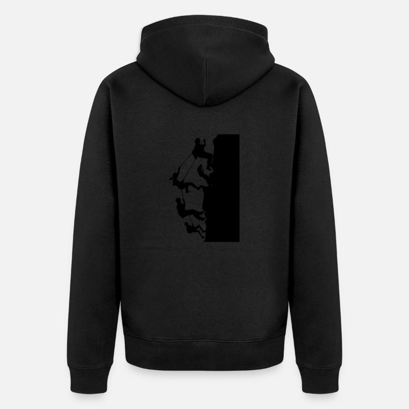 Escalade - Veste à capuche bio Premium Unisexe - noir