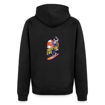 skate for life - Veste à capuche bio Premium Unisexe - noir - Dos - Nico (187cm)