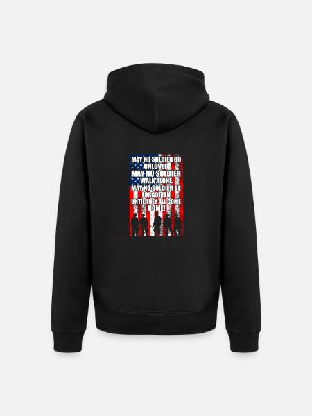 flaggg - Unisex Premium Bio Zip Hoodie - Schwarz