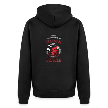 Bicycle Hell - Veste à capuche bio Premium Unisexe - noir - Dos - Nico (187cm)