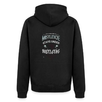 citation drôle de sapin de Noël dork - Veste à capuche bio Premium Unisexe - noir - Dos - Nico (187cm)