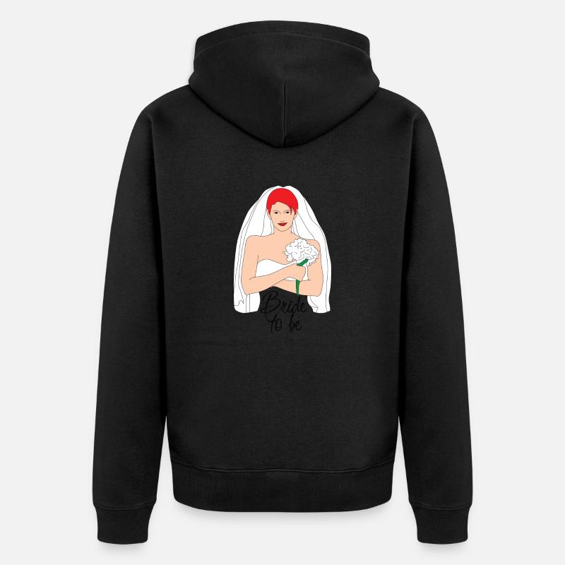 La mariée sera rouge 2 - Veste à capuche bio Premium Unisexe - noir
